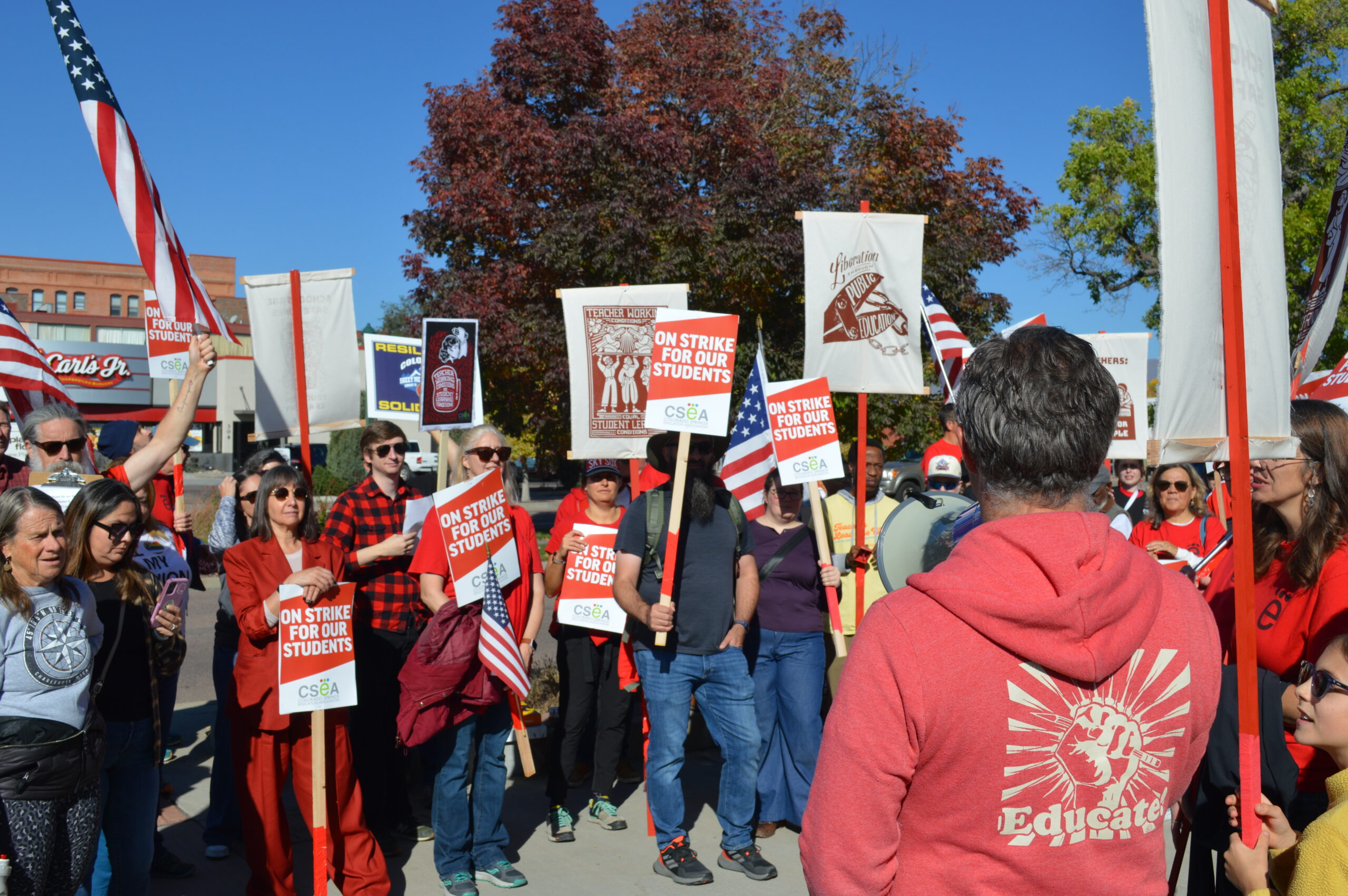 Educators Strike in Colorado Springs