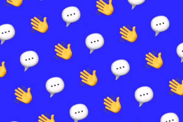 Chats and claps for the online meeting